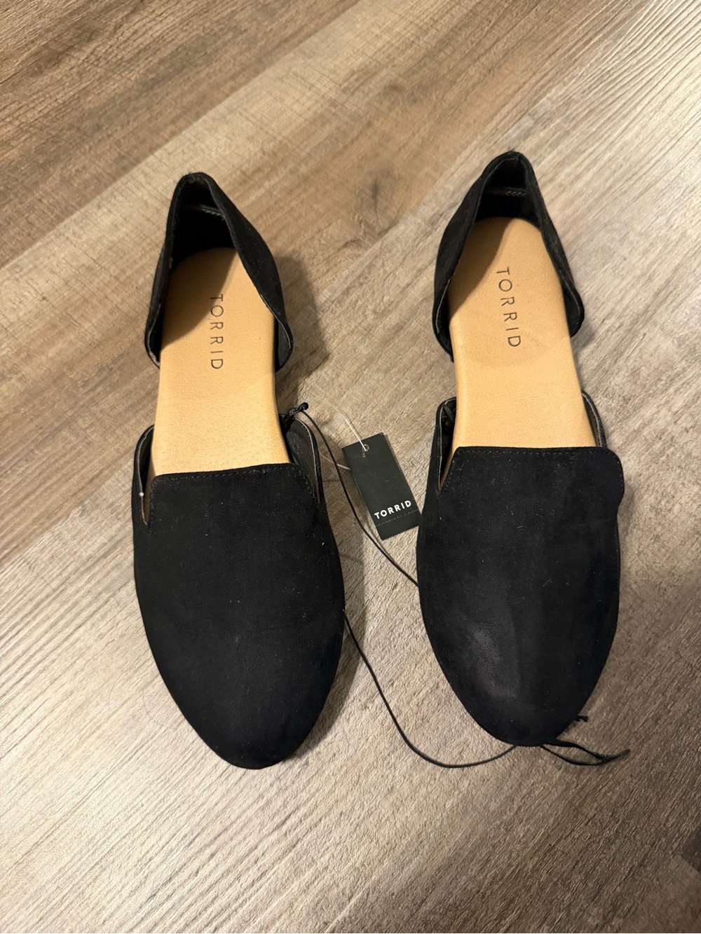 torrid Black D'Orsay Suede Flats